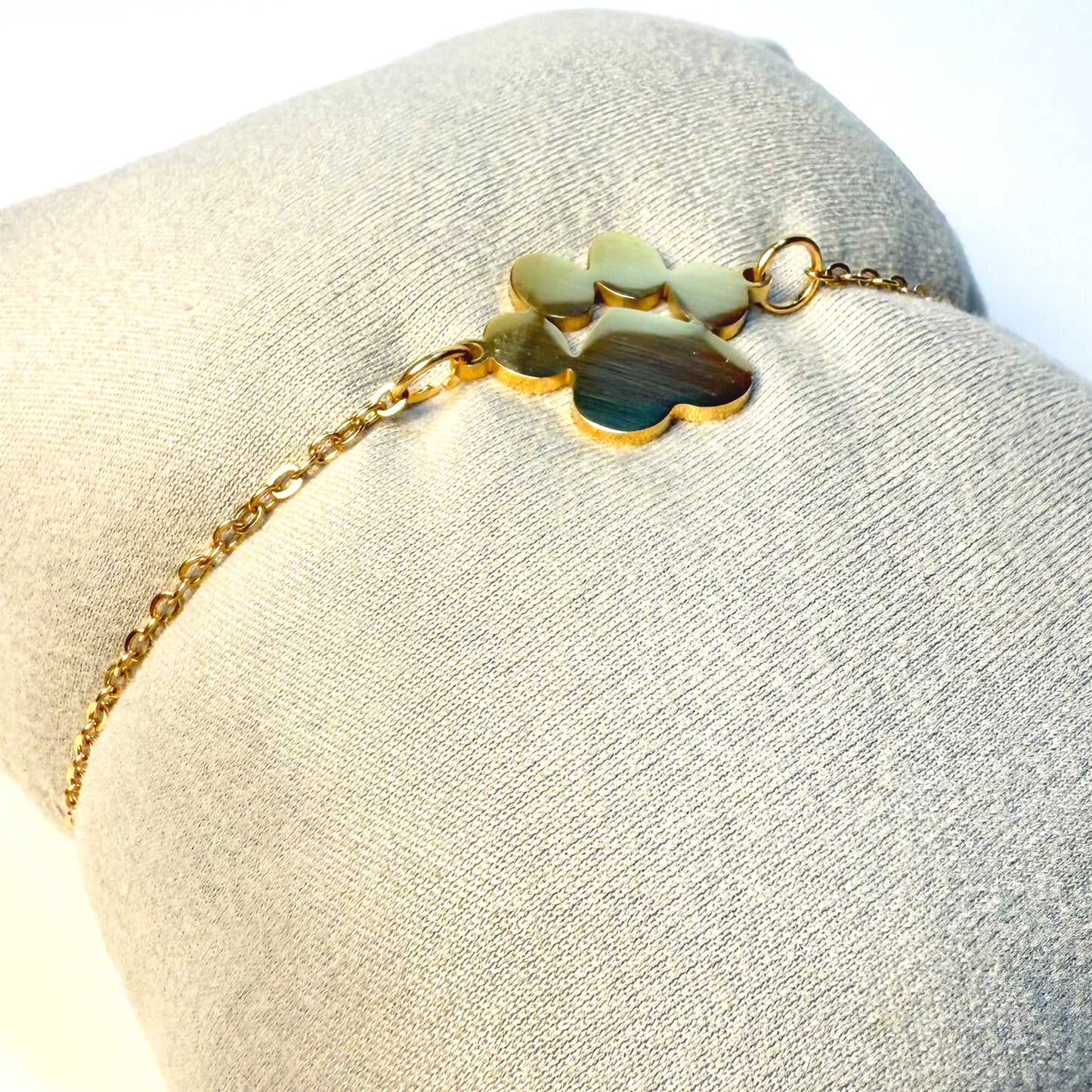 Pulsera Huellita Personalizada Dorada