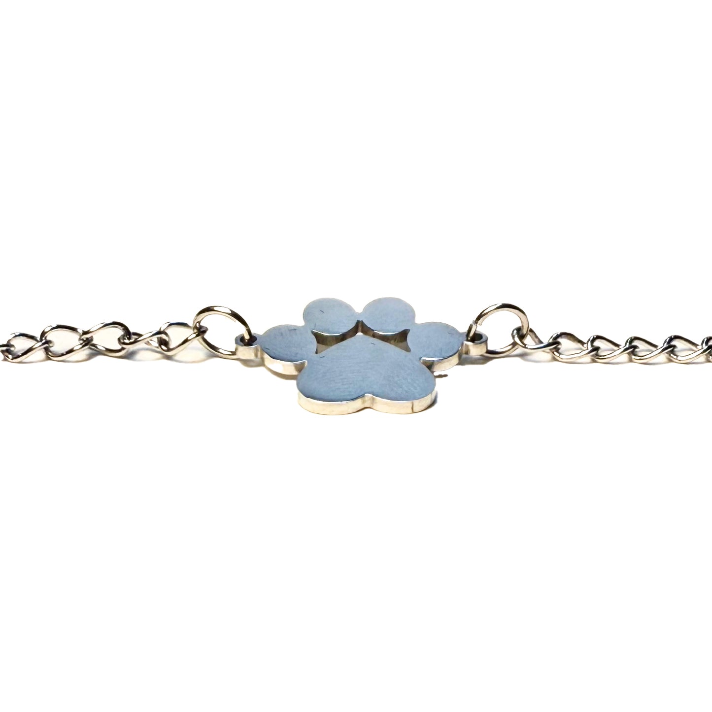 Pulsera Huellita Personalizada Plateada